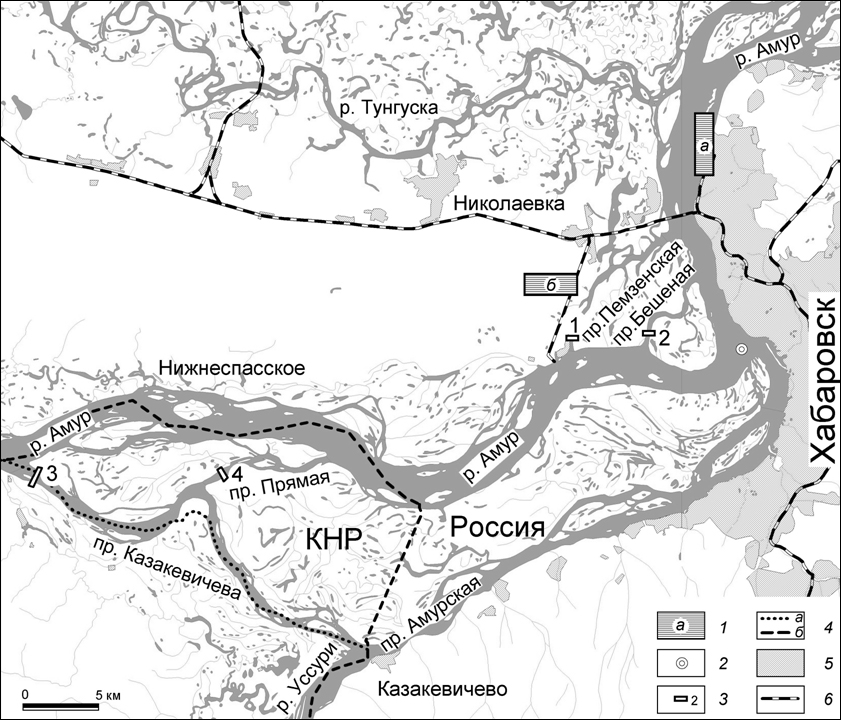 Водохозяйственные объекты в Хабаровском водном узле